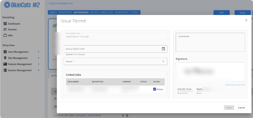 Issuing and managing permits