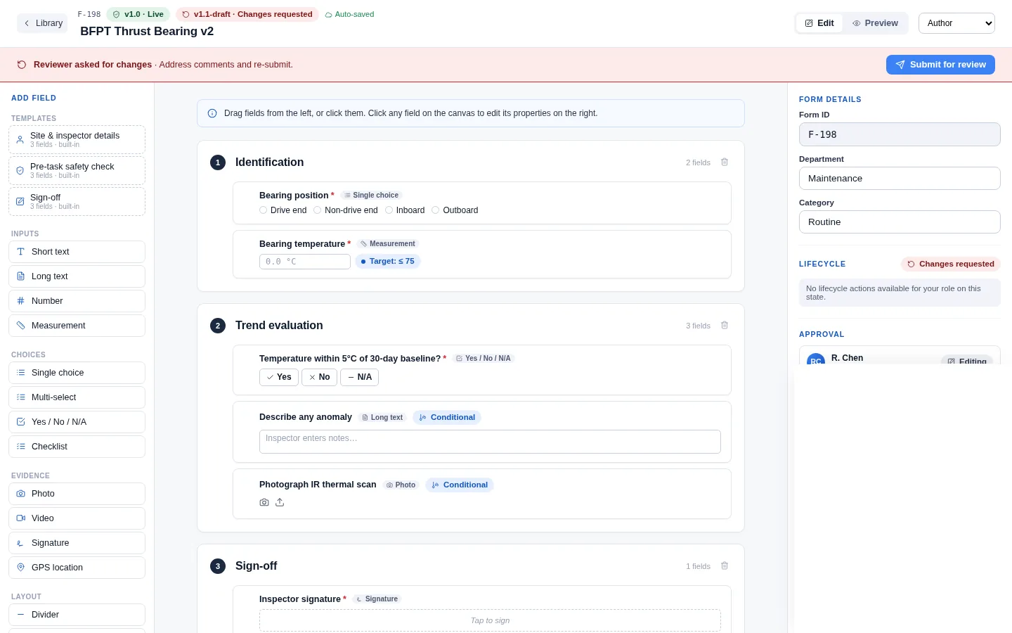 No-code form builder